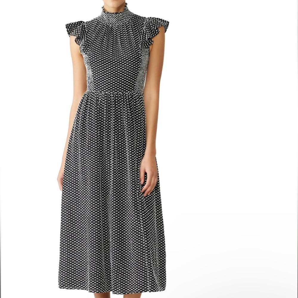 Kate spade New York smocked clip midi 2 dress